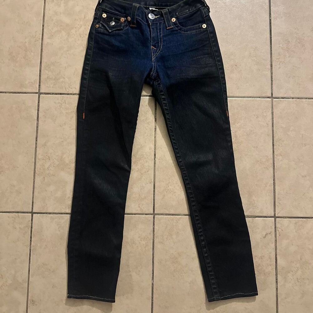 True-religion Women's Navy and Blue Jeans